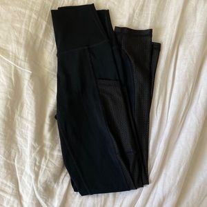 aerie offline high rise 7/8 inch mesh pocket leggings